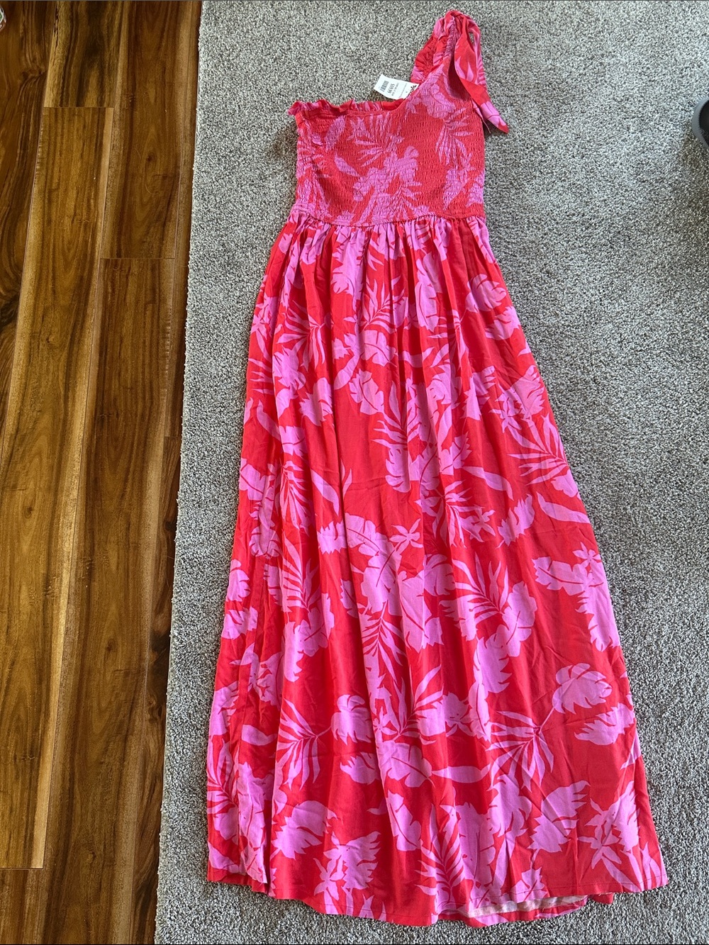 Japna Floral Maxi Dress in Pink Size Small NWT